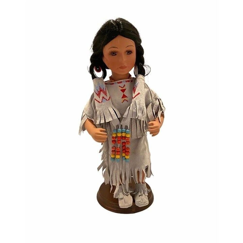 Vintage Dynasty Doll Collection Porcelain Native American Doll Signed and Number